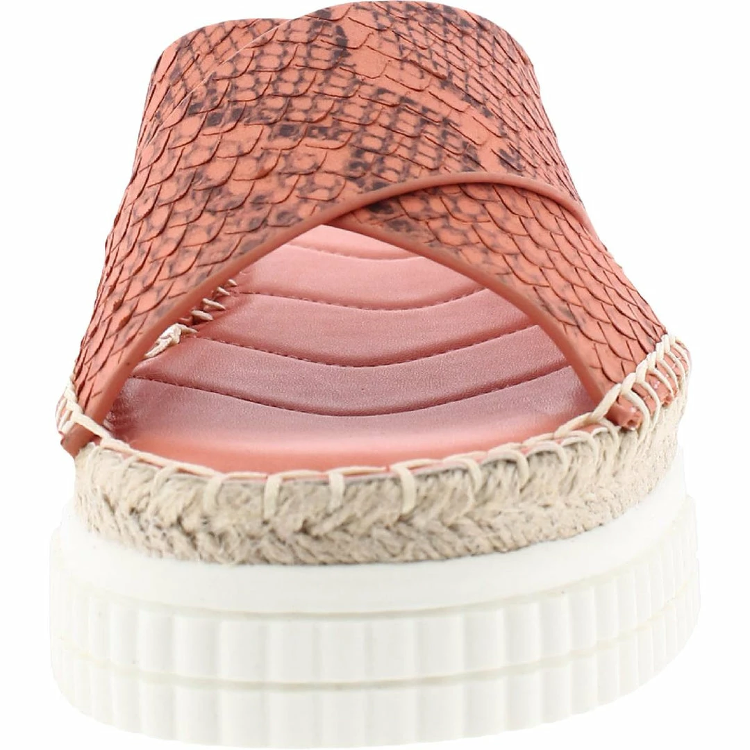 Brand new ๐ Franco Sarto Barb ๐ฉ Womens Leather Slip On Platform ๐ฉด Sandals ๐ - Image 3