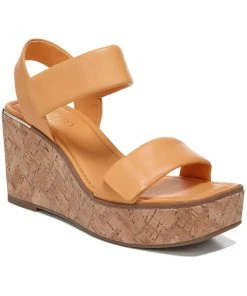 Deals 🧨 Franco Sarto Sweety 👩 Womens Leather Strappy Wedge 🩴 Sandals 🧨