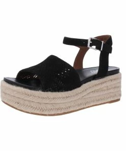 Best Pirce 🥰 Franco Sarto Tennia 👩 Womens Suede Ankle Strap Wedges 🎉