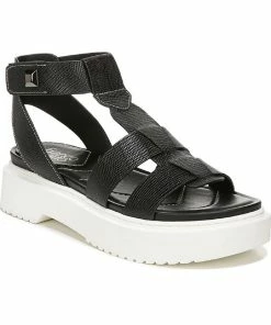 New 🌟 Franco Sarto Wallow 👩 Womens Faux Leather Ankle Strap Gladiator 🩴 Sandals ⭐