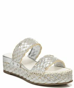 Cheap ✨ Franco Sarto Opal Slide 🩴 Sandal in Silver for 👩 women 🎁
