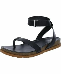 Discount 🌟 Franco Sarto Blanca 👩 Womens Faux Leather Thong Ankle Strap 🥰