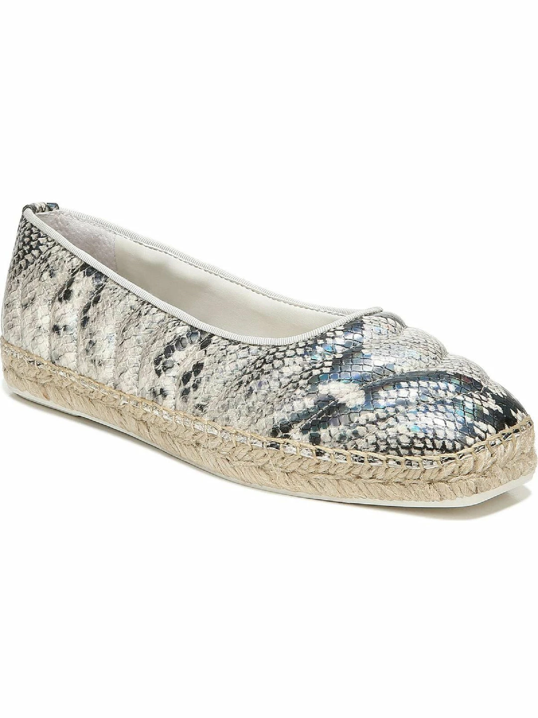 Buy โจ Franco Sarto Kiya ๐ฉ Womens Metallic Square Toe Espadrilles ๐