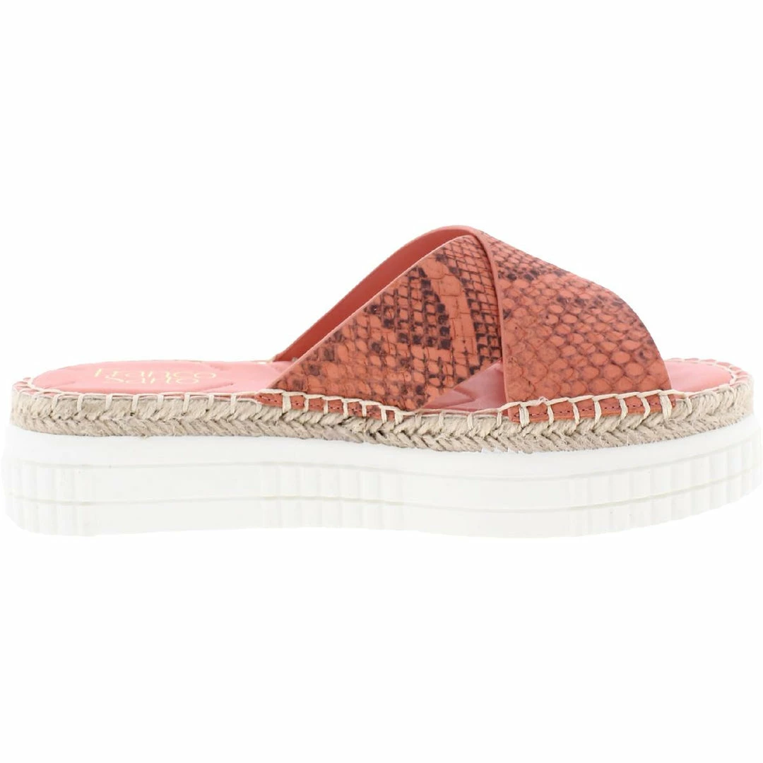 Brand new ๐ Franco Sarto Barb ๐ฉ Womens Leather Slip On Platform ๐ฉด Sandals ๐ - Image 2