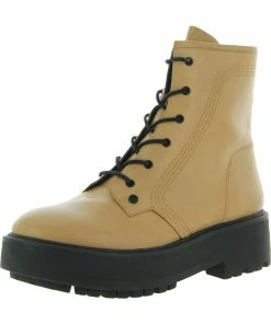 Best Pirce ⌛ Franco Sarto Jensine 👩 Womens Leather Combat & Lace-up 🥾 Boots 😍