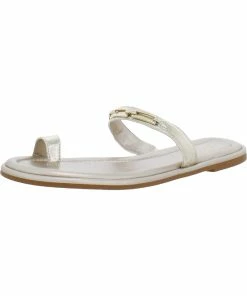 Deals 😍 Franco Sarto Jade 👩 Womens Faux Leather Slip On Pool Slides ❤️