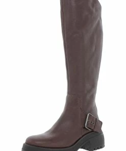 Budget ❤️ Franco Sarto Julie 👩 Womens Leather Lugged Sole Knee-High 🥾 Boots 🔥