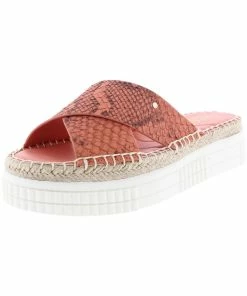 Brand new 🎁 Franco Sarto Barb 👩 Womens Leather Slip On Platform 🩴 Sandals 😍