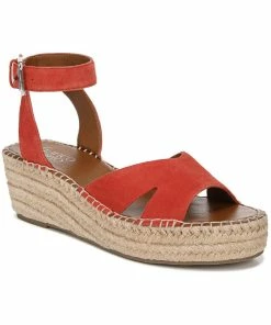 Deals 😉 Franco Sarto Pellia 👩 Womens Suede Ankle Strap Wedges 🛒