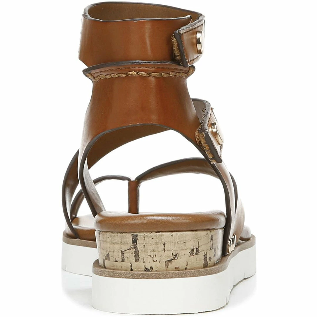 Best deal 👏 Franco Sarto Daven 👩 Womens Faux Leather Ankle Strap Wedge 🩴 Sandals 😍 - Image 3
