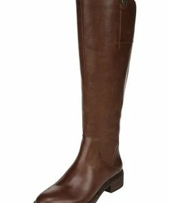 Best Sale 🛒 Franco Sarto Becky 👩 Womens Faux Leather Block Heel Knee-High 🥾 Boots ⌛