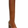 Best Pirce 🔔 Franco Sarto Cindy 👩 Womens Faux Leather Round Toe Knee-High 🥾 Boots 🌟