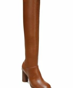 Best Pirce 🔔 Franco Sarto Cindy 👩 Womens Faux Leather Round Toe Knee-High 🥾 Boots 🌟